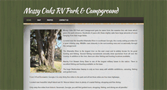 Desktop Screenshot of mossyoaksrvpark.com