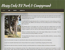 Tablet Screenshot of mossyoaksrvpark.com